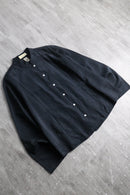 black mao collar L/S shirt