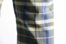madras check two-tuck wide slacks