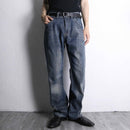 "Emporio Armani" hard fade straight denim pants