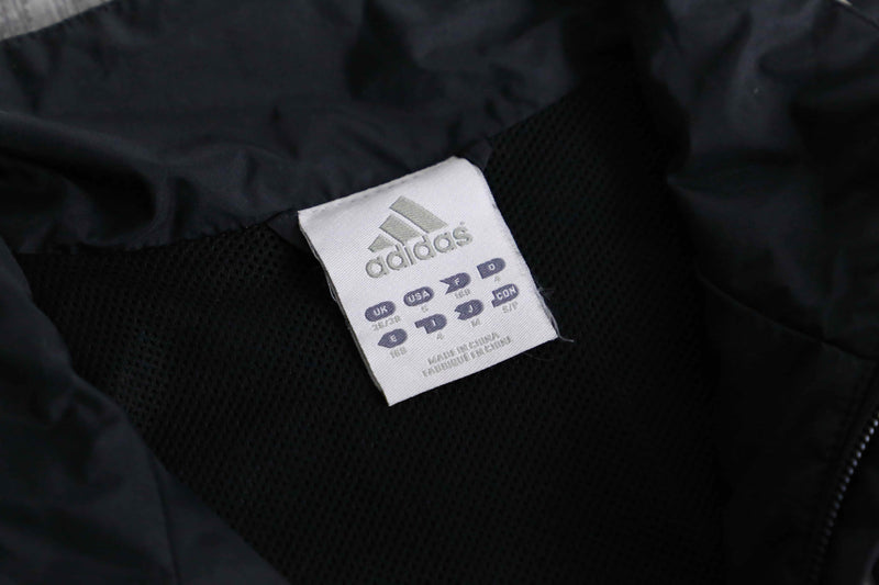 2000s adidas nylon half zip windbreaker