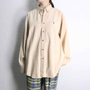 80's "Chaps Ralph Lauren" cotton twill over shirt