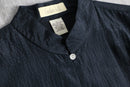 black mao collar L/S shirt