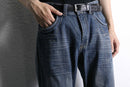 "Emporio Armani" hard fade straight denim pants