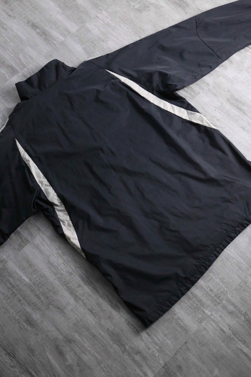 2000s adidas nylon half zip windbreaker