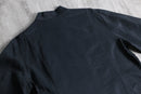 black mao collar L/S shirt