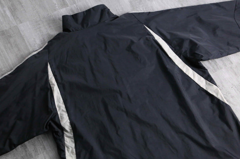 2000s adidas nylon half zip windbreaker