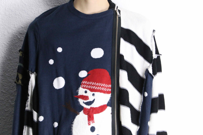 ''Re:make''over size zip knit