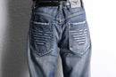 "Emporio Armani" hard fade straight denim pants