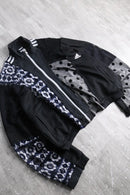 "Re:make" lace patchwork track jacket