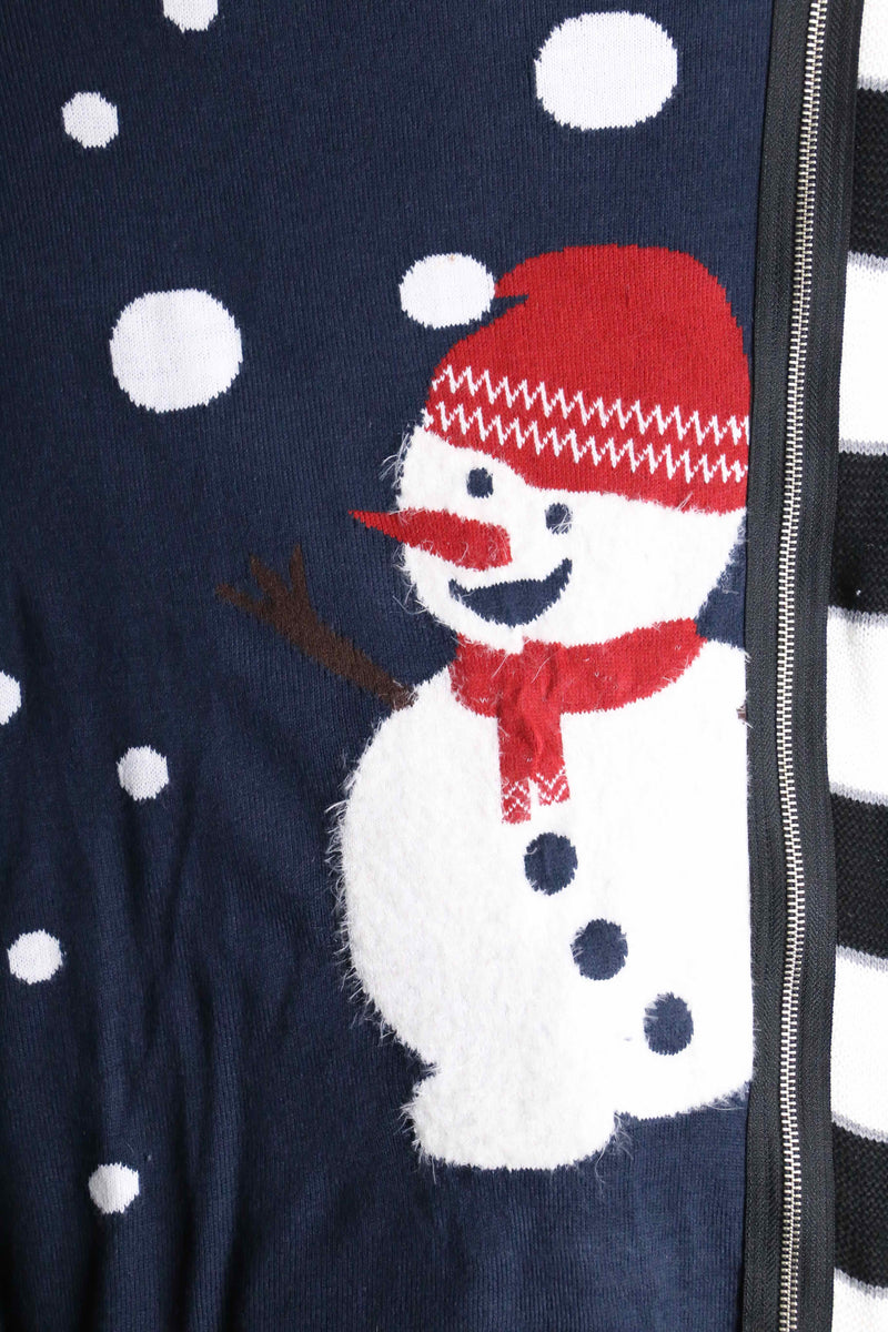 ''Re:make''over size zip knit