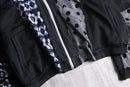 "Re:make" lace patchwork track jacket