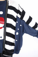 ''Re:make''over size zip knit