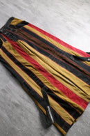 “stuka”multi color switch denim×corduroy rave pants