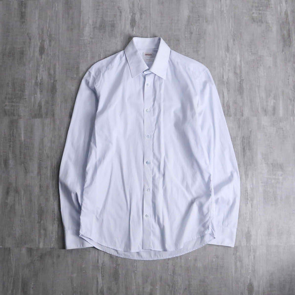 "KENZO" light blue stripe cotton dress shirt