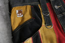 “stuka”multi color switch denim×corduroy rave pants