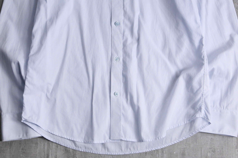 "KENZO" light blue stripe cotton dress shirt