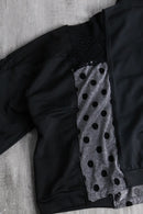 "Re:make" lace patchwork track jacket