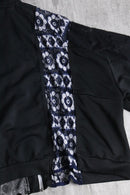 "Re:make" lace patchwork track jacket