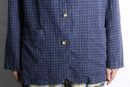 "L.L.Bean" linen × cotton check easy tailored jacket