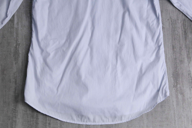 "KENZO" light blue stripe cotton dress shirt