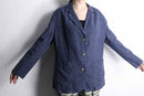 "L.L.Bean" linen × cotton check easy tailored jacket