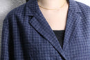 "L.L.Bean" linen × cotton check easy tailored jacket