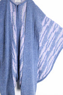 80’s “TUNDRA” patterned muffler docking knit poncho