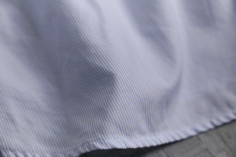"KENZO" light blue stripe cotton dress shirt