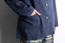 "L.L.Bean" linen × cotton check easy tailored jacket