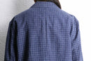 "L.L.Bean" linen × cotton check easy tailored jacket