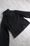 "Re:make" black denim motorcycle jacket