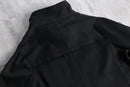 "Re:make" black denim motorcycle jacket
