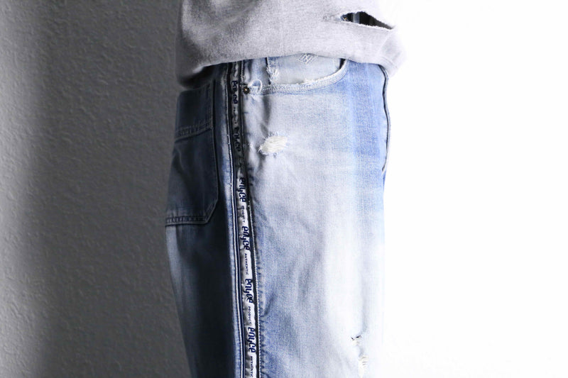 "ENYCE" brown embroidery design buggy denim pants