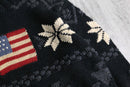 “Polo sport”stars & stripes hand-knitted roll neck sweater