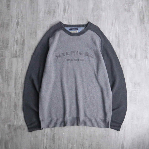 “TOMY HILFIGER” raglan cotton knit