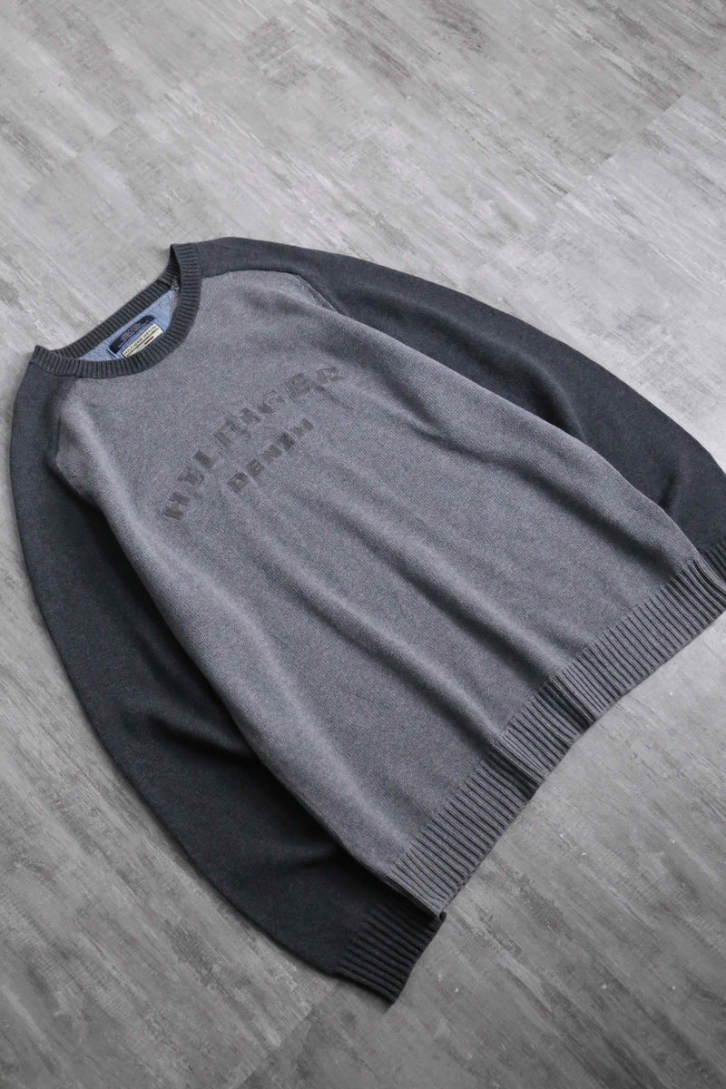 “TOMY HILFIGER” raglan cotton knit