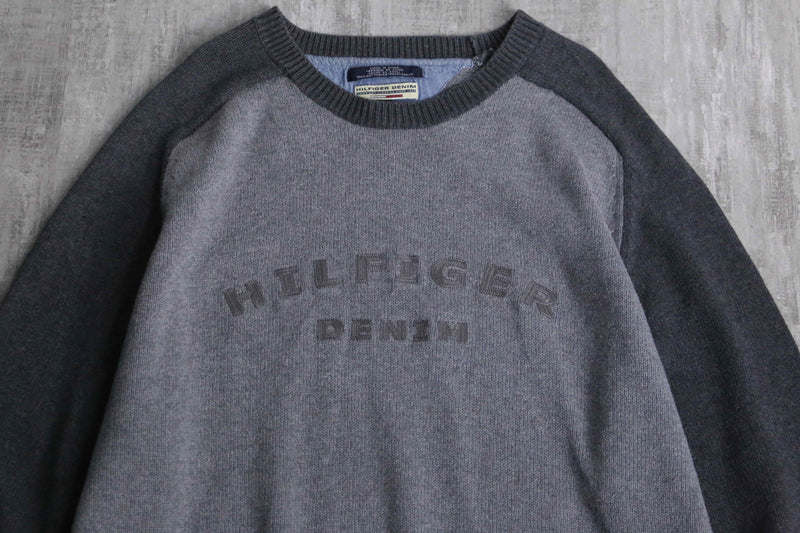 “TOMY HILFIGER” raglan cotton knit