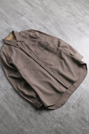 70's wool gabardine work shirt