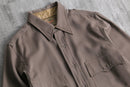 70's wool gabardine work shirt