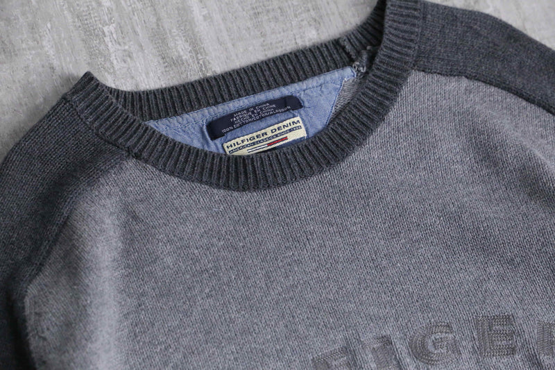 “TOMY HILFIGER” raglan cotton knit