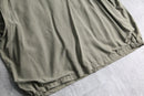 khaki smooth zip-up jacket