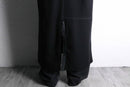 black wool hoodie coat