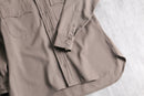 70's wool gabardine work shirt