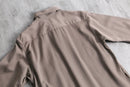 70's wool gabardine work shirt