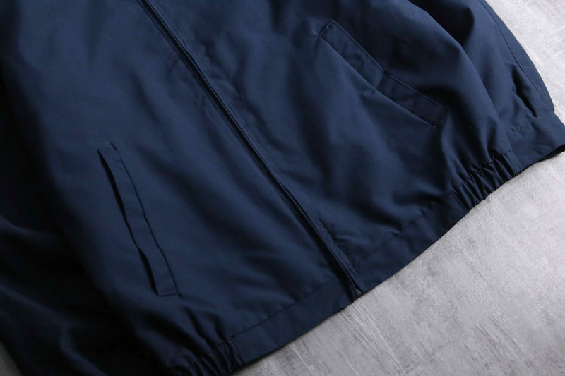 1990s PERRY ELLIS PORTFOLIO drizzler jacket NAVY "NOS"
