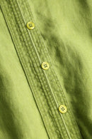90's light green band collar linen jacket