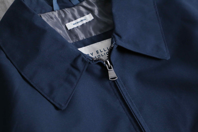 1990s PERRY ELLIS PORTFOLIO drizzler jacket NAVY "NOS"