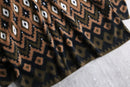 “Bob Mackie” geometric fleece half zip pullover