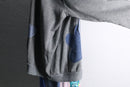 "Re:make" flower patchwork zip hoodie