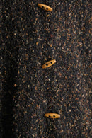 90's white stag knit shirt coat